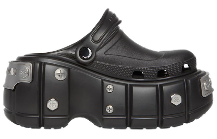 Balenciaga Hardcrocs Slide x Crocs 'Black' 687397W1S8N1081 #
