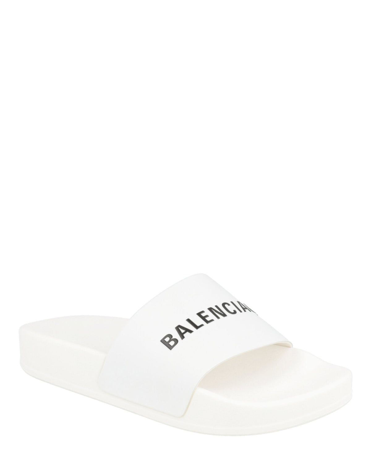 Balenciaga Unisex-Child Logo Pool Slides