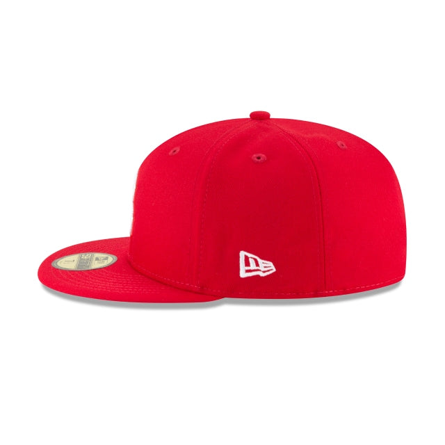 Boston Red Sox Scarlet Basic 59FIFTY Fitted Hat